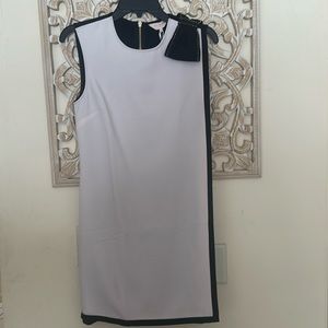 Ted Baker Black/Light Pink Embellished Bow Shoulder Layered Dress Size 1 (Small)